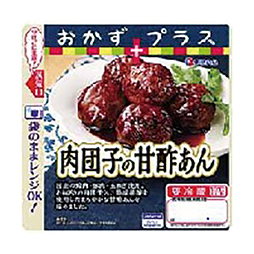 おかずプラス　肉団子の甘酢あん