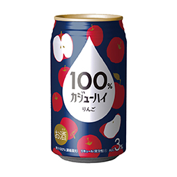 100％カジューハイ　りんご