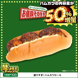 盛りすぎ！ハムカツロール