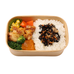 半日分緑黄色野菜の鶏天弁当